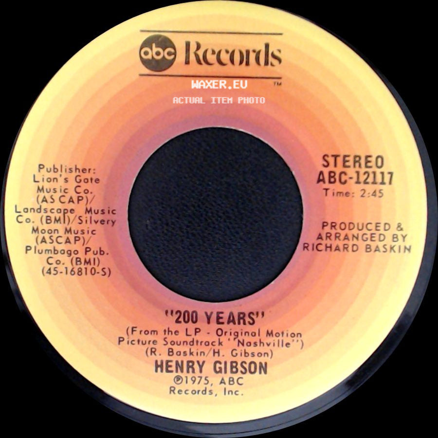Keith Carradine / Henry Gibson - I'm Easy / "200 Years" side B