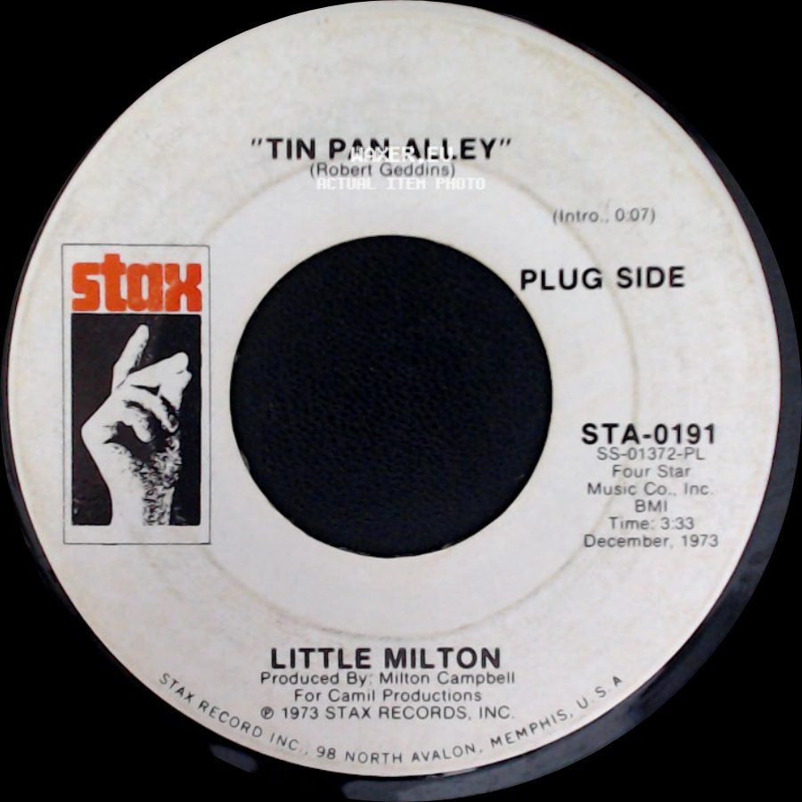 Little Milton - Tin Pan Alley / Sweet Woman Of Mine side A