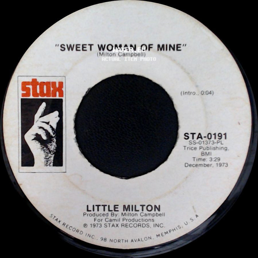 Little Milton - Tin Pan Alley / Sweet Woman Of Mine side B