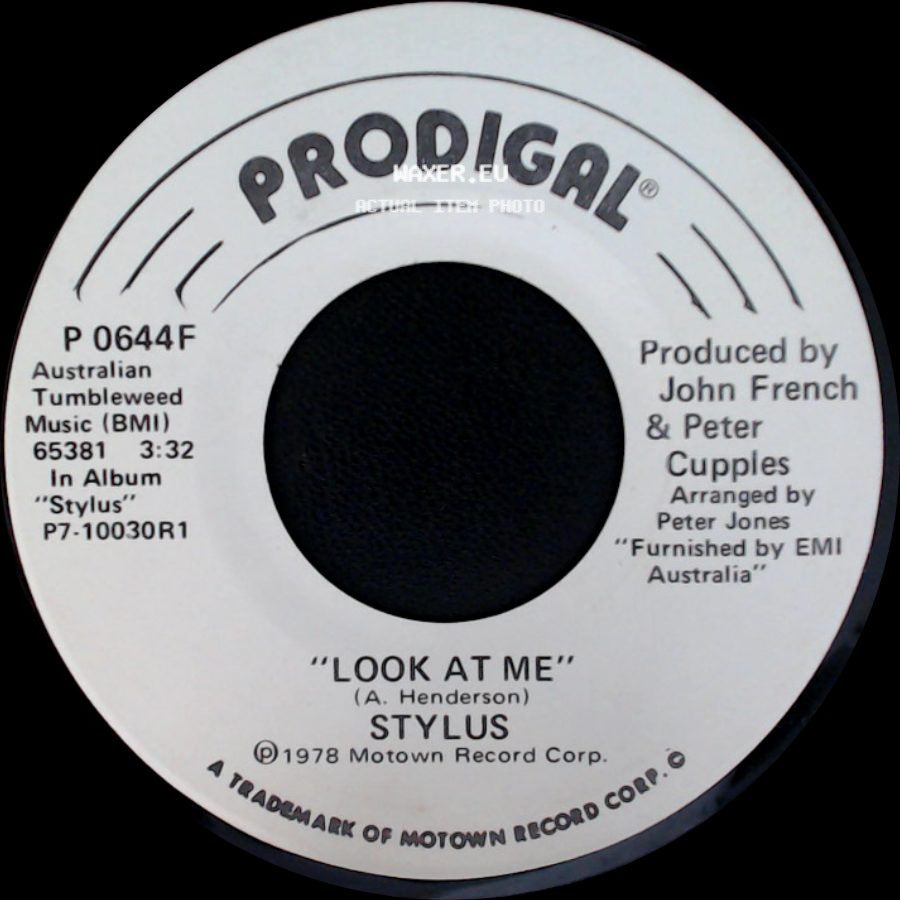 Stylus - Look At Me / Look At Me side B