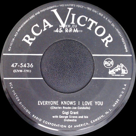 Gogi Grant - Everyone Knows I Love You / Ricochet side A