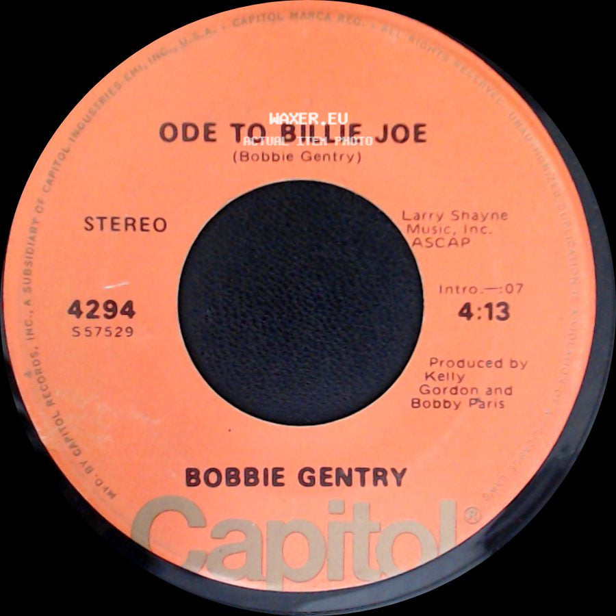 Bobbie Gentry - Ode To Billie Joe / Mississippi Delta side A