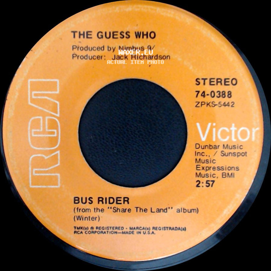 The Guess Who - Bus Rider / Share The Land side A
