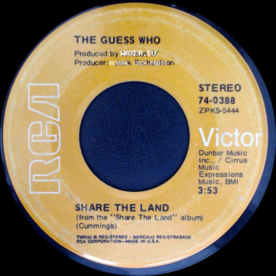 The Guess Who - Bus Rider / Share The Land side B