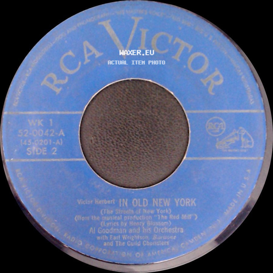 Al Goodman And His Orchestra / Al Goodman And His Orchestra With Earl Wrightson, Baritone And The Guild Choristers - Because You're You / In Old New York side B