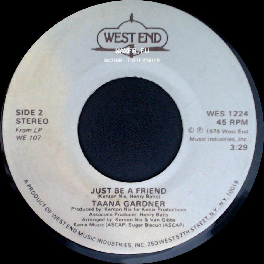 Taana Gardner - We Got To Work It Out / Just Be A Friend side B