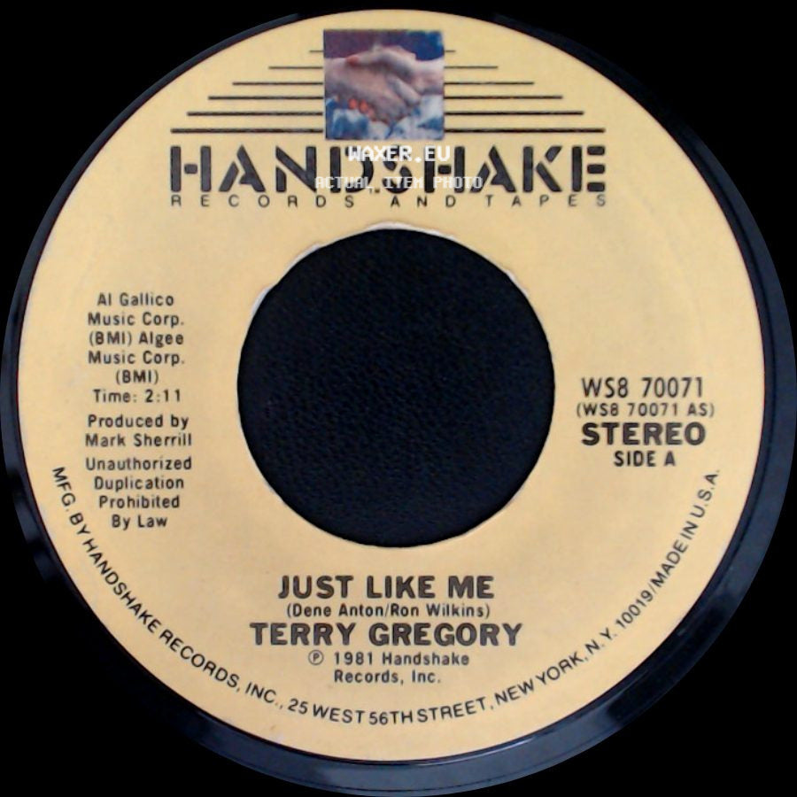 Terry Gregory - Just Like Me / Love Left Over side A
