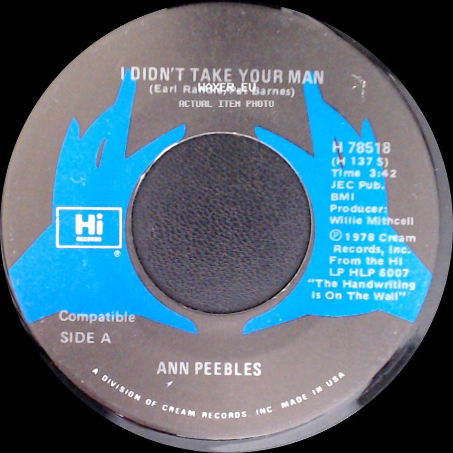 Ann Peebles - I Didn't Take Your Man / Being Here With You side A