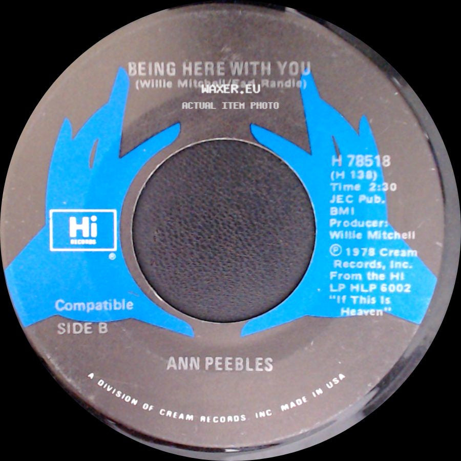 Ann Peebles - I Didn't Take Your Man / Being Here With You side B