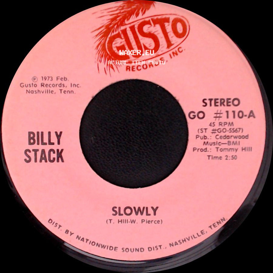 Billy Stack - Sorry / Slowly side B