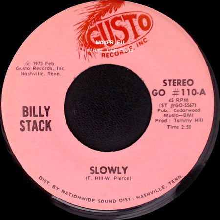 Billy Stack - Sorry / Slowly side B