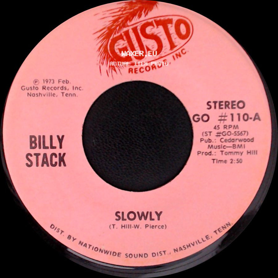 Billy Stack - Sorry / Slowly side B
