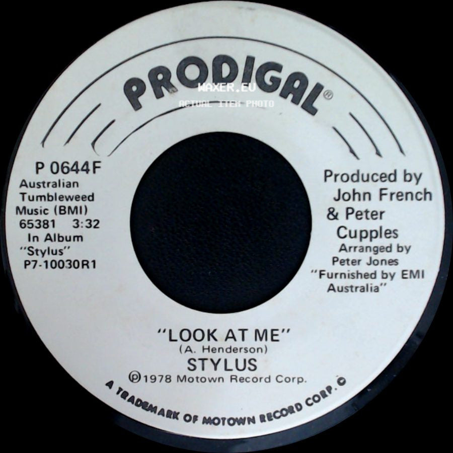 Stylus - Look At Me / Look At Me side A