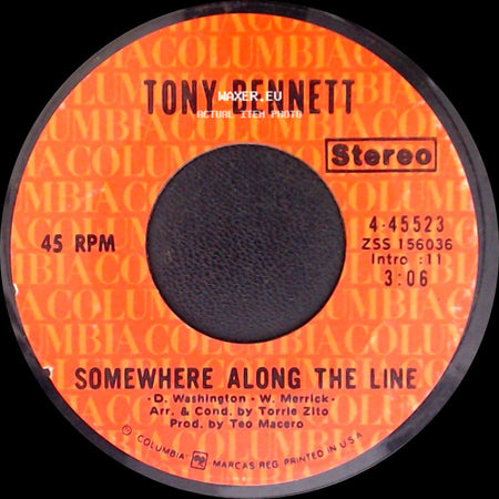 Tony Bennett - Somewhere Along The Line / The Summer Knows side A