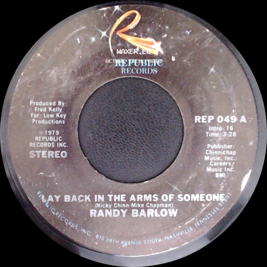 Randy Barlow - Lay Back In The Arms Of Someone / Musical Hearts side A
