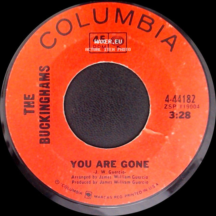 The Buckinghams - Mercy, Mercy, Mercy / You Are Gone side B