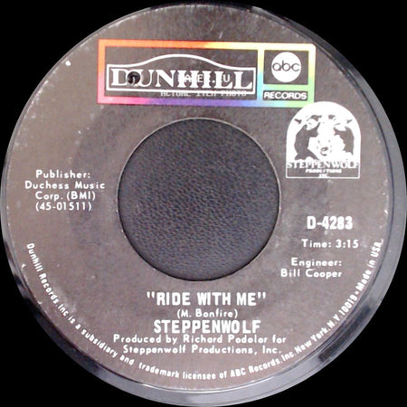 Steppenwolf - Ride With Me / For Madmen Only side A