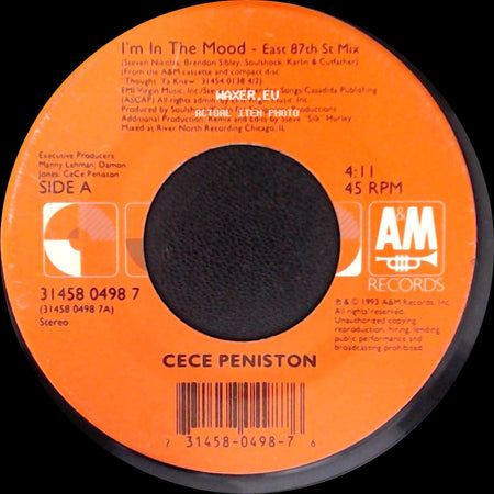 Cece Peniston - I'm In The Mood - East 87Th St Mix / Keep On Walkin' side A