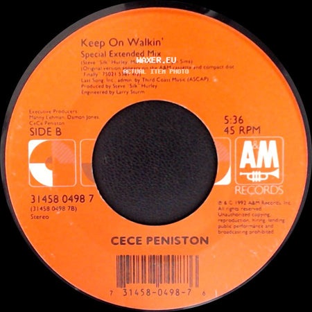 Cece Peniston - I'm In The Mood - East 87Th St Mix / Keep On Walkin' side B