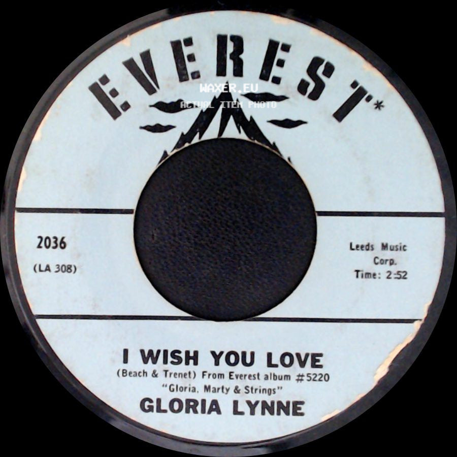 Gloria Lynne - I Wish You Love / Through A Long And Sleepless Night side A