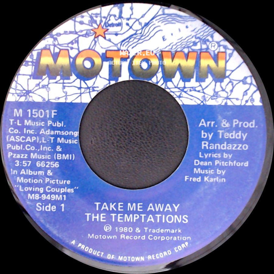 The Temptations - Take Me Away / There's More Where That Came From side A