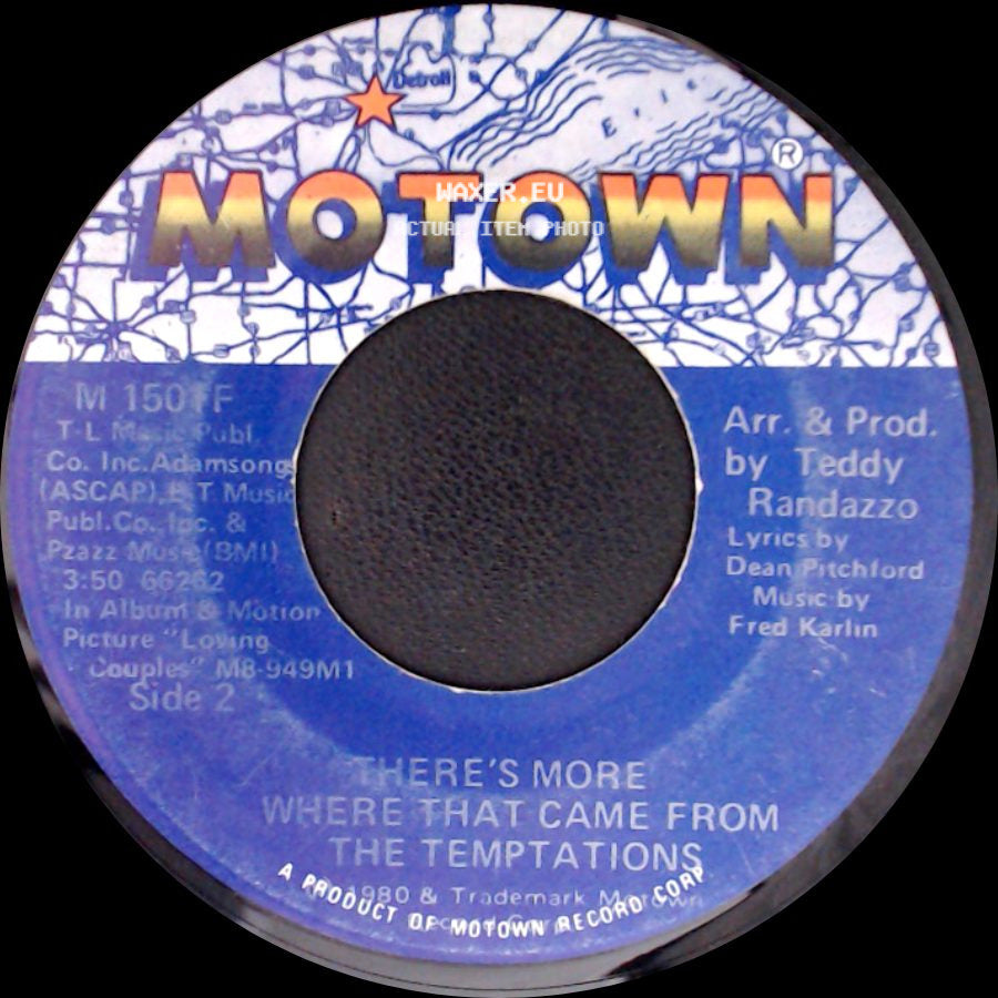 The Temptations - Take Me Away / There's More Where That Came From side B