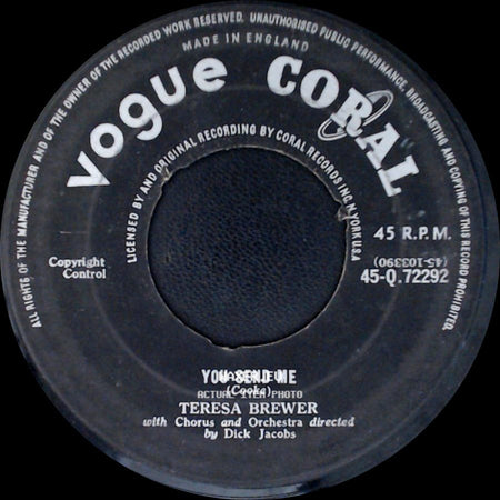 Teresa Brewer - You Send Me / Born To Love side A