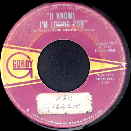The Temptations - I Know I'm Losing You / I Couldn't Cry If I Wanted To side A