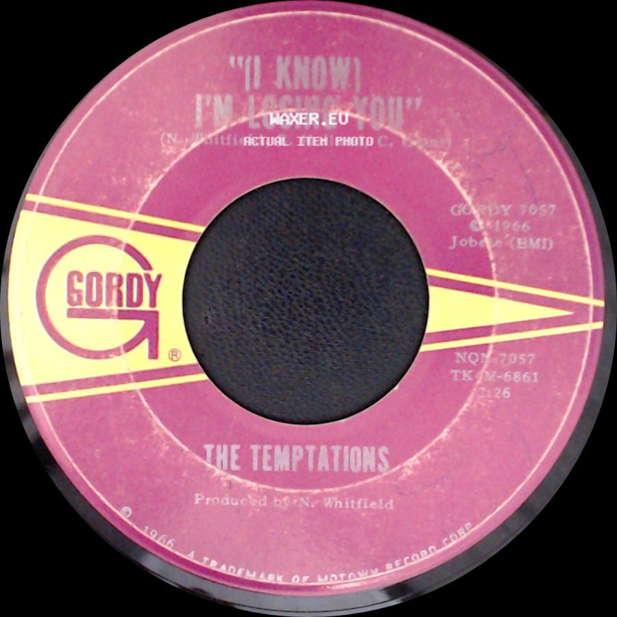 The Temptations - I Couldn't Cry If I Wanted To / I Know I'm Losing You side B