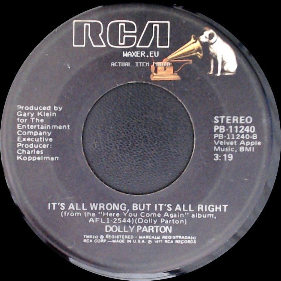 Dolly Parton - It's All Wrong, But It's All Right / Two Doors Down side A