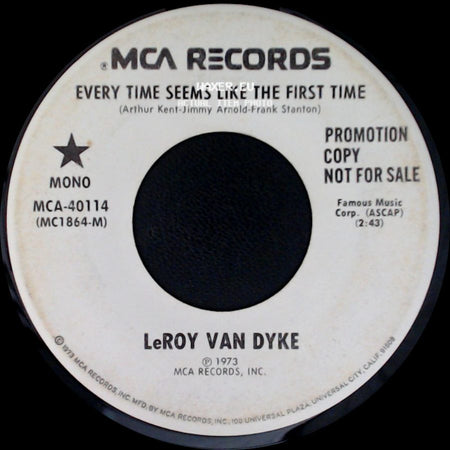Leroy Van Dyke - I'm O.K., You're O.K. / Every Time Seems Like The First Time side B