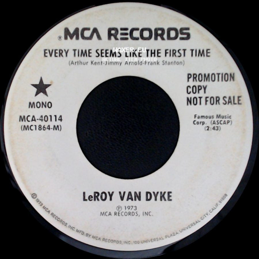 Leroy Van Dyke - I'm O.K., You're O.K. / Every Time Seems Like The First Time side B