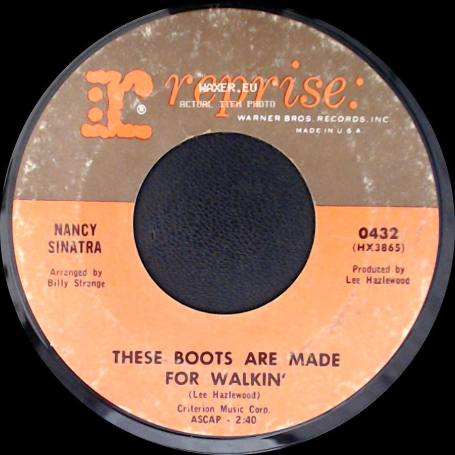 Nancy Sinatra - These Boots Are Made For Walkin' / The City Never Sleeps At Night side A