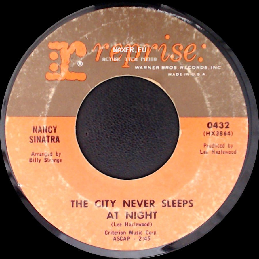 Nancy Sinatra - These Boots Are Made For Walkin' / The City Never Sleeps At Night side B