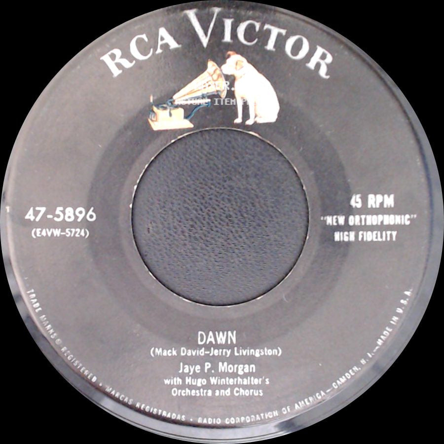 Jaye P. Morgan - Dawn / That's All I Want From You side A