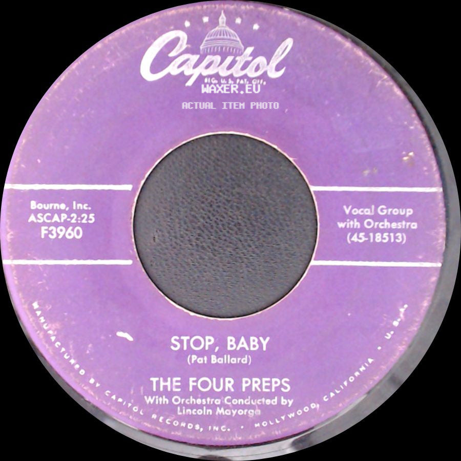The Four Preps - Big Man / Stop, Baby side B
