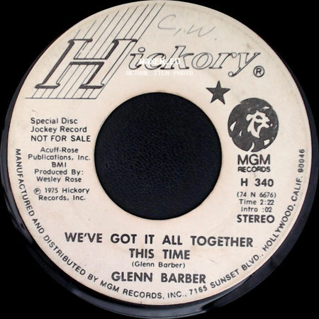 Glenn Barber - We've Got It All Together This Time / She's No Ordinary Woman (Ordinarily) side A