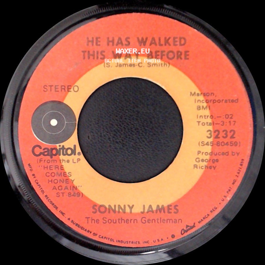 Sonny James - Only Love Can Break A Heart / He Has Walked This Way Before side B
