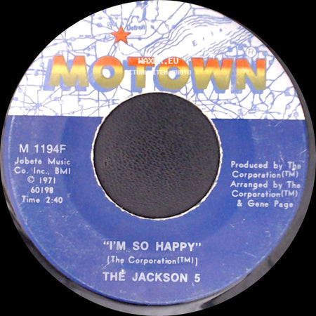 The Jackson 5 - Sugar Daddy / I'm So Happy side B