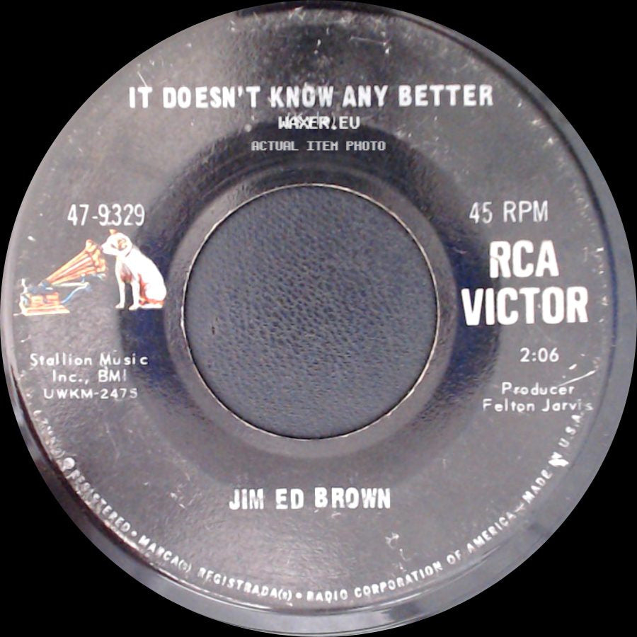 Jim Ed Brown - Bottle, Bottle (Kingston) / It Doesn't Know Any Better side B
