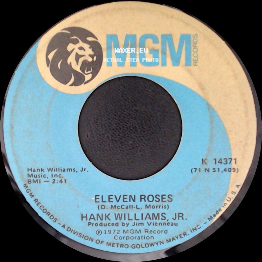 Hank Williams, Jr. - Eleven Roses / Richmond Valley Breeze side A