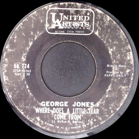 George Jones - Something I Dreamed / Where Does A Little Tear Come From side B