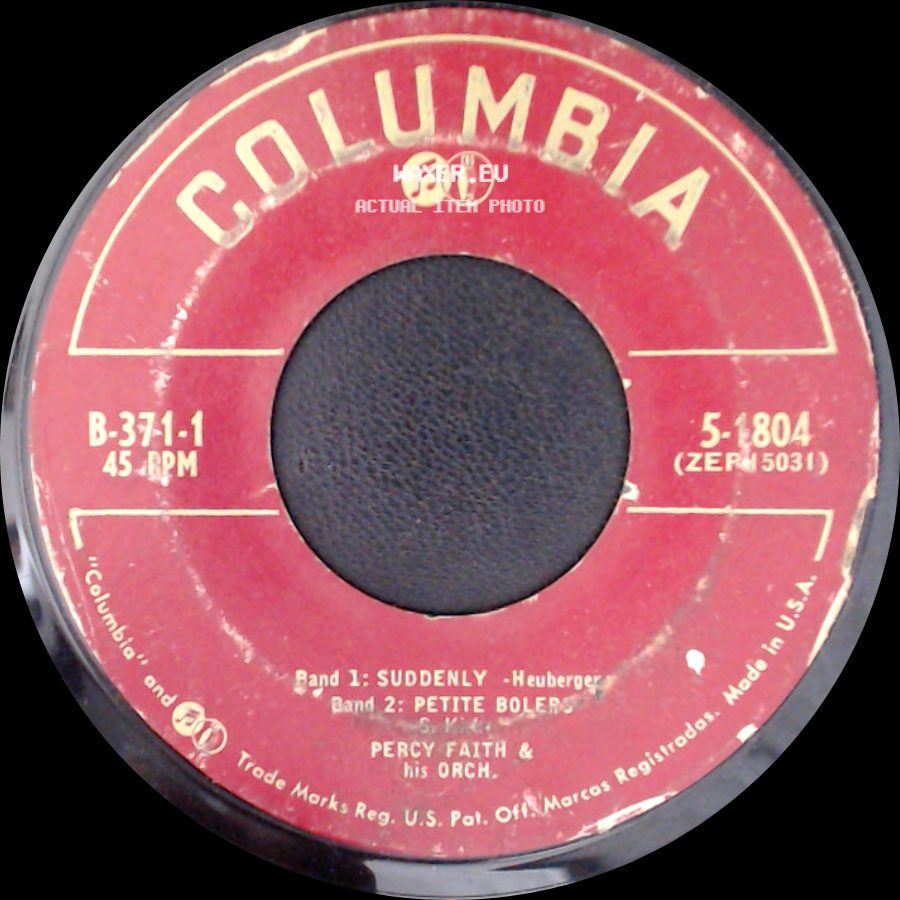 Percy Faith & His Orch. - Suddenly / Petite Bolero / If You Said Goodbye / April In Portugal side A