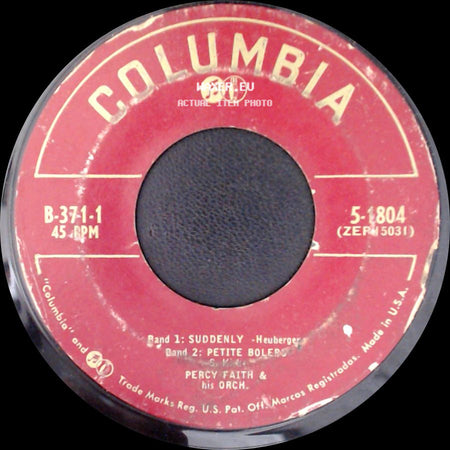 Percy Faith & His Orch. - Suddenly / Petite Bolero / If You Said Goodbye / April In Portugal side A