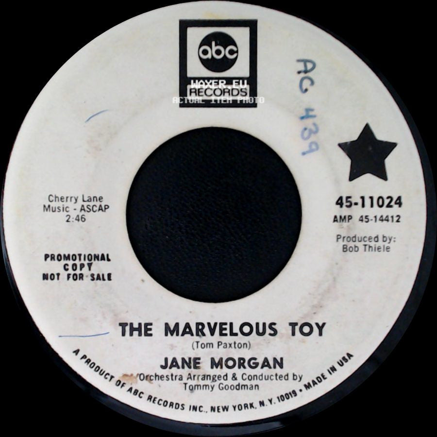 Jane Morgan / Gene Morgan - The Marvelous Toy / Smile side A