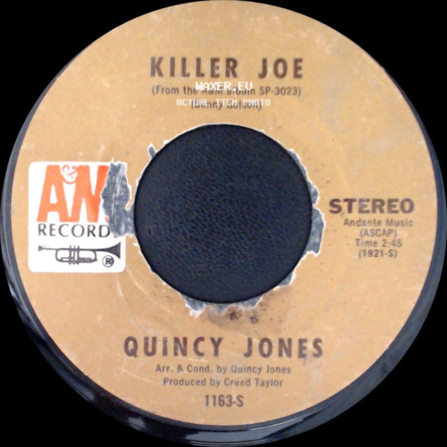Quincy Jones - Maybe Tomorrow / Killer Joe side B