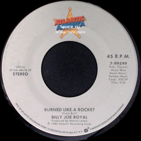 Billy Joe Royal - Burned Like A Rocket / Lonely Loving You side A