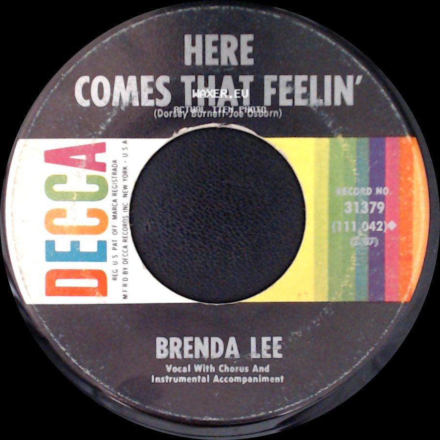 Brenda Lee - Here Comes That Feelin' / Everybody Loves Me But You side A