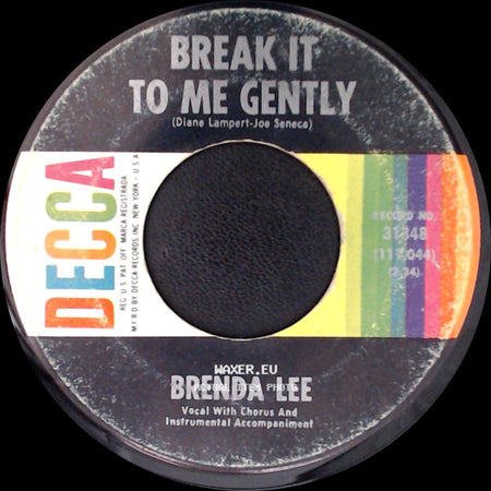 Brenda Lee - Break It To Me Gently / Break It To Me Gently side B