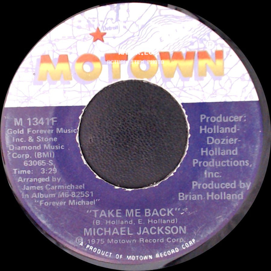 Michael Jackson - We're Almost There / Take Me Back side B